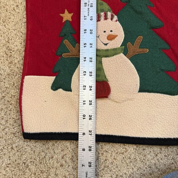 Snowman Holiday Applique Vest Womens XXL Red Festive Ugly Christmas - Picture 6 of 9